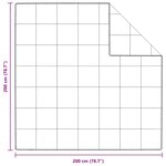 vidaXL Couettes & Duvets Blanc 200 x 200 cm Bas