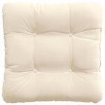 vidaXL Coussins de siège 4 Pièces Beige 40 x 40 cm Tissu en microfibre