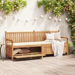 vidaXL Banc de Rangement de Jardin Marron 228 x 60 x 90 cm
