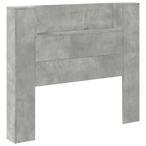 vidaXL Tête de lit Gris béton 120 x 16 5 x 103 5 cm Bois d'ingénierie