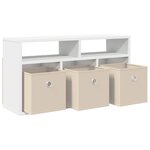 vidaXL Basboard avec tiroir Blanc 72 x 22 5 x 38 cm