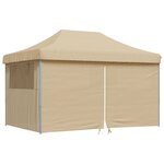 vidaXL Tente de fête Beige 292 x 440 x 315 cm Tissu Oxford