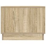 vidaXL Table basse Chêne Sonoma 90 x 50 x 37 cm Bois d'ingénierie