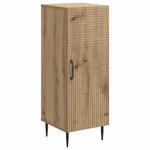 vidaXL Buffet Chêne artisanal 33 x 34 5 x 89 5 cm Bois d'ingénierie