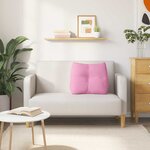 vidaXL Coussin de Dos Rose 60 x 24 x 50 cm tissu