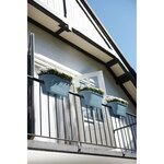 ELHO Bac de balcon Corsica Flower Bridge 60 - Bleu vintage - Extérieur & Balcon - L 29,6 x W 58 x H 24 cm
