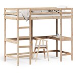 vidaXL Lit superposé sans matelas 100x200 cm bois massif de pin