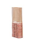 (boîte de 100 sacs) sachet polypropylène fond carton écru