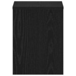 vidaXL Table de chevet chêne noir 40x30x40 cm bois d'ingénierie