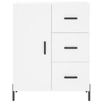 vidaXL Buffet haut Blanc 69 5x34x180 cm Bois d'ingénierie