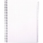 Répertoire spirale 180 pages 5x5 70 g  format 17 x 22 cm CALLIGRAPHE