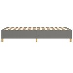 vidaXL Cadre de lit Gris foncé 100 x 200 cm Tissu