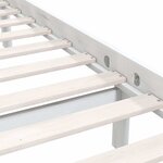 vidaXL Cadre de lit sans matelas blanc bois massif 200x200 cm