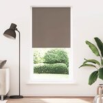 vidaXL Store enrouleur occultant café 115x210cm largeur du tissu