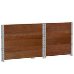 vidaXL Jardinière marron 80x60 cm bois massif de pin