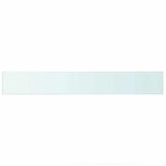 vidaXL Panneaux d'étagère 2 Pièces Verre Transparent 90 x 12 cm