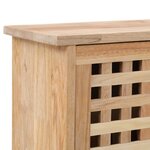 vidaXL Armoire à chaussures 55x20x104 cm Bois de noyer massif
