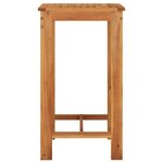 vidaXL Ensemble de bar de jardin 5 Pièces noir bois massif acacia rotin