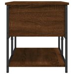 vidaXL Banc de rangement chêne marron 100x42 5x47 cm bois d'ingénierie