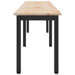 vidaXL banc Naturel 200 x 35 x 45 cm Bois de pin massif