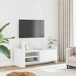 vidaXL Meuble TV Blanc 100x35x40 cm Bois d'ingénierie