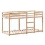vidaXL Lit superposé sans matelas 75x190 cm bois de pin massif