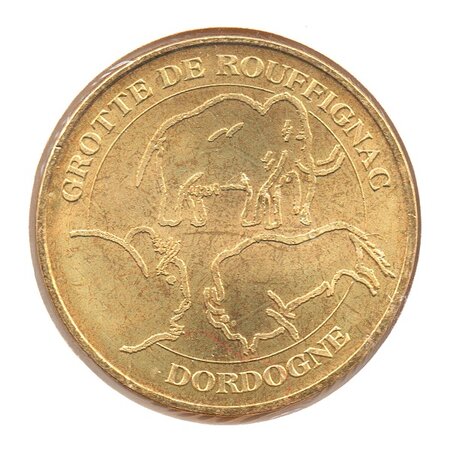 Mini médaille monnaie de paris 2008 - grotte de rouffignac