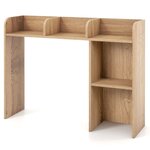 Organisateur rangement de bureau 94 x 25 x 74 cm étagère bibliothèque à 3 niveaux avec 2 dispositifs anti-renversement naturel 20_0007284