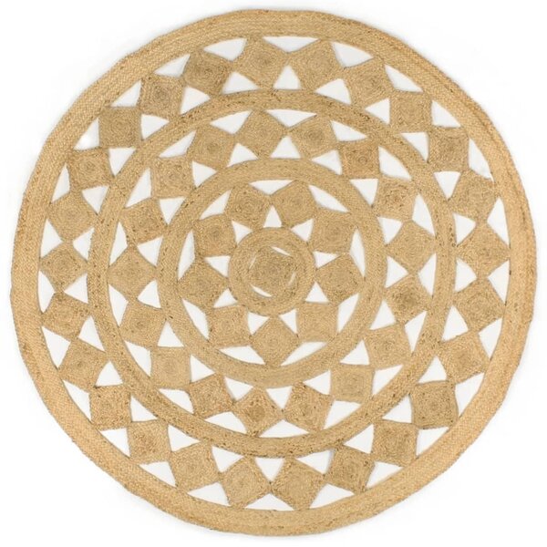 vidaXL Tapis fait à la main Jute tressée 180 cm