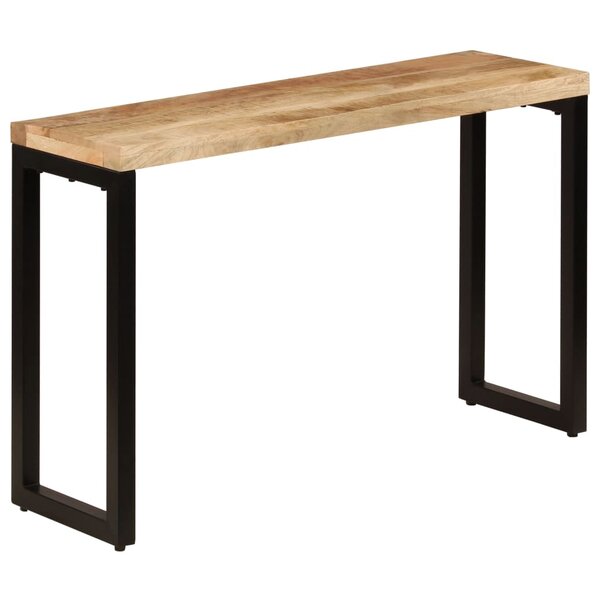 vidaXL Table console 120x35x76 cm Bois de manguier solide et acier