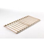 BONNY Lit capitaine 90x200 Rose clair + Sommier 13 Lattes 90x200cm Beige