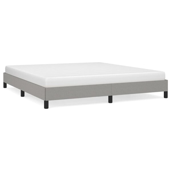 vidaXL Cadre de lit sans matelas gris clair 180x200 cm tissu