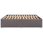 vidaXL Cadre de lit sans matelas gris 200x200 cm similicuir