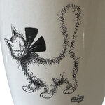 Tasse arrondie chat ruban - chat de dubout