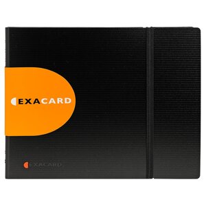 Porte Cartes De Visite Exacard À Pochettes Détachables 240 Cartes Exactive® - 20x25cm - Noir - X 5 - Exacompta