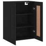 vidaXL Armoire murale noir 69 5x34x90 cm bois d'ingénierie