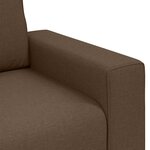 vidaXL Canapé avec coussin Marron 100 x 77 x 82 cm tissu