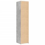 vidaXL Buffet haut gris béton 40x42 5x185 cm bois d'ingénierie