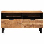 vidaXL Table basse Marron 80 x 54 x 40 cm Bois d'acacia massif