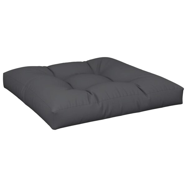 vidaXL Coussin de palette noir 80x80x12 cm tissu