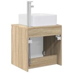 vidaXL Vanité de lavabo mural Chêne Sonoma 53 x 35 x 63 cm
