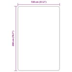 vidaXL Tapis Shaggy à poils longs NAVARRA gris argenté 130x200 cm