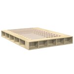 vidaXL Cadre de lit sans matelas chêne sonoma 160x200 cm