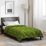 vidaXL Duvet d'hiver Vert 220 x 140 cm Microfibre