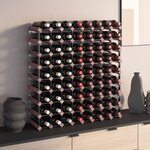 vidaXL Casier à bouteilles pour 72 bouteilles Marron Bois pin solide