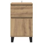 vidaXL Buffet chêne artisanal 35 x 40 x 70 cm Bois d'ingénierie