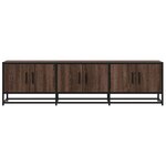vidaXL Meuble TV chêne marron 150x35x41 cm bois d'ingénierie et métal