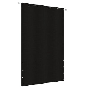 vidaXL Écran de balcon Noir 140x240 cm Tissu Oxford