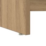 vidaXL Bureau avec rangement Chêne artisanal 120 5 x 44 x 88 5 cm Bois d'ingénierie