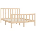 vidaXL Cadre de lit Bois massif 160x200 cm